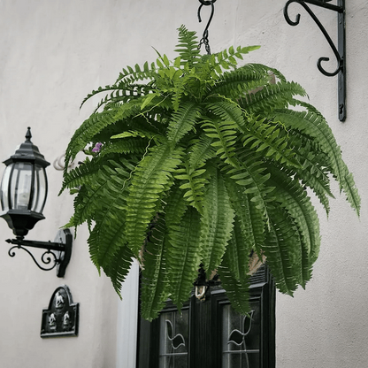 Skanto | UV-Resistant Lifelike Artificial Boston Fern – Perfect for Outdoor Decor