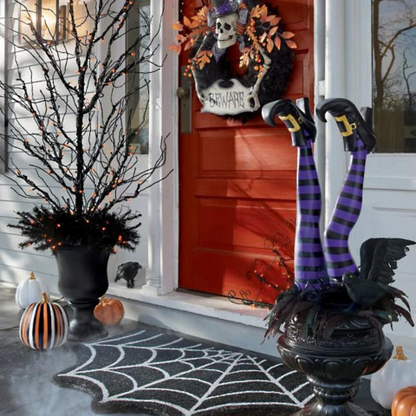BowLift | Witch Leg Stakes, Set Of Two Yard Halloween Decoration