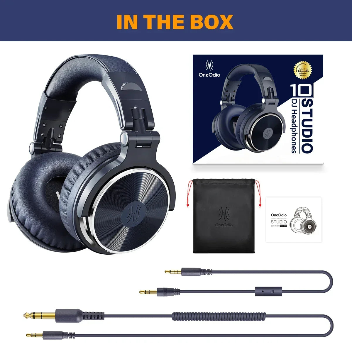 Oneodio Pro 10 Headphones - ANC TWS Noise Cancelling HiFi Stereo Dynamic DJ Studio Monitor Headset