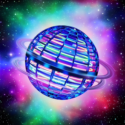 Brehn | Flying Orb Ball | Aerodynamic 360° Flying Device | Intelligent Gyroscope Stabilization | Shockproof Polypropylene Structure | USB Fast Charging | LED Effects
