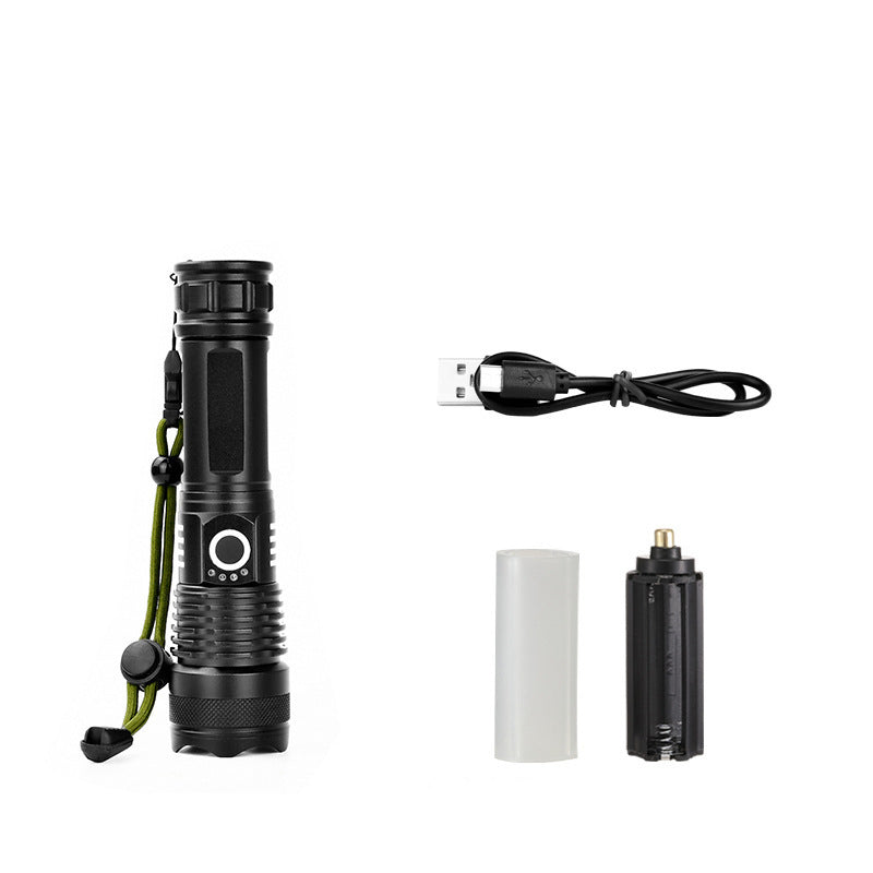 Tactical rechargeable laser LED flashlight | Bowlift