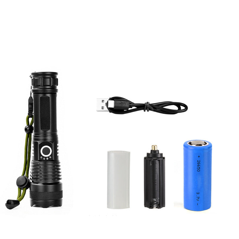 Tactical rechargeable laser LED flashlight | Bowlift