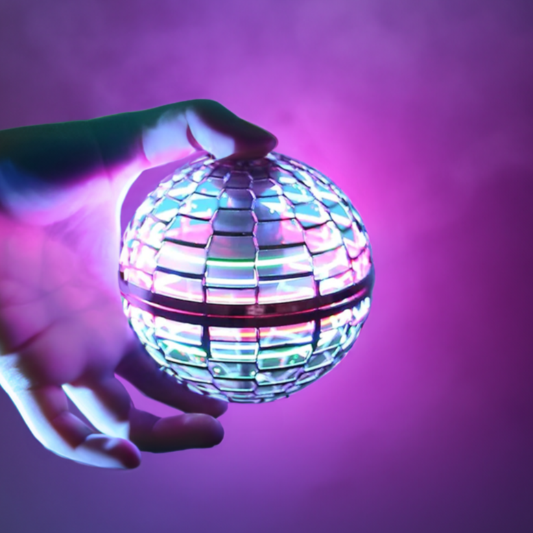 Brehn | Flying Orb Ball | Aerodynamic 360° Flying Device | Intelligent Gyroscope Stabilization | Shockproof Polypropylene Structure | USB Fast Charging | LED Effects
