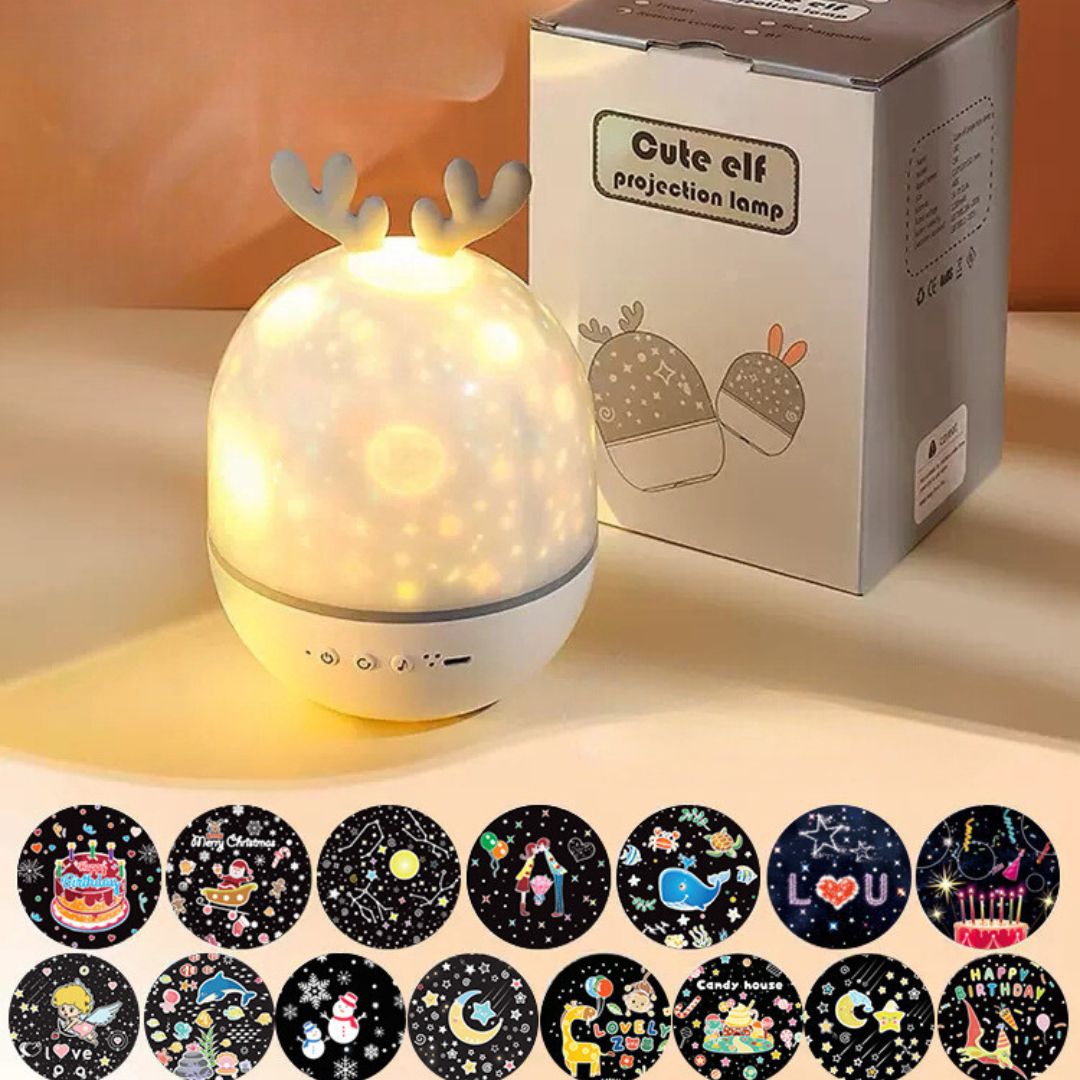 Skanto | Magical Kids' Room Lamp with Star Effect