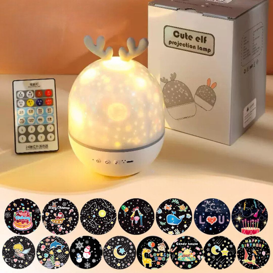 Skanto | Magical Kids' Room Lamp with Star Effect