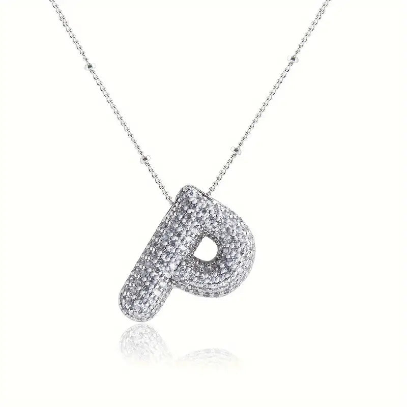 Skanto | Alphabet Diamond Pendant Necklace
