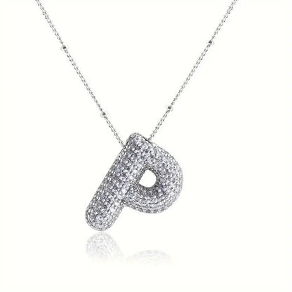 Skanto | Alphabet Diamond Pendant Necklace