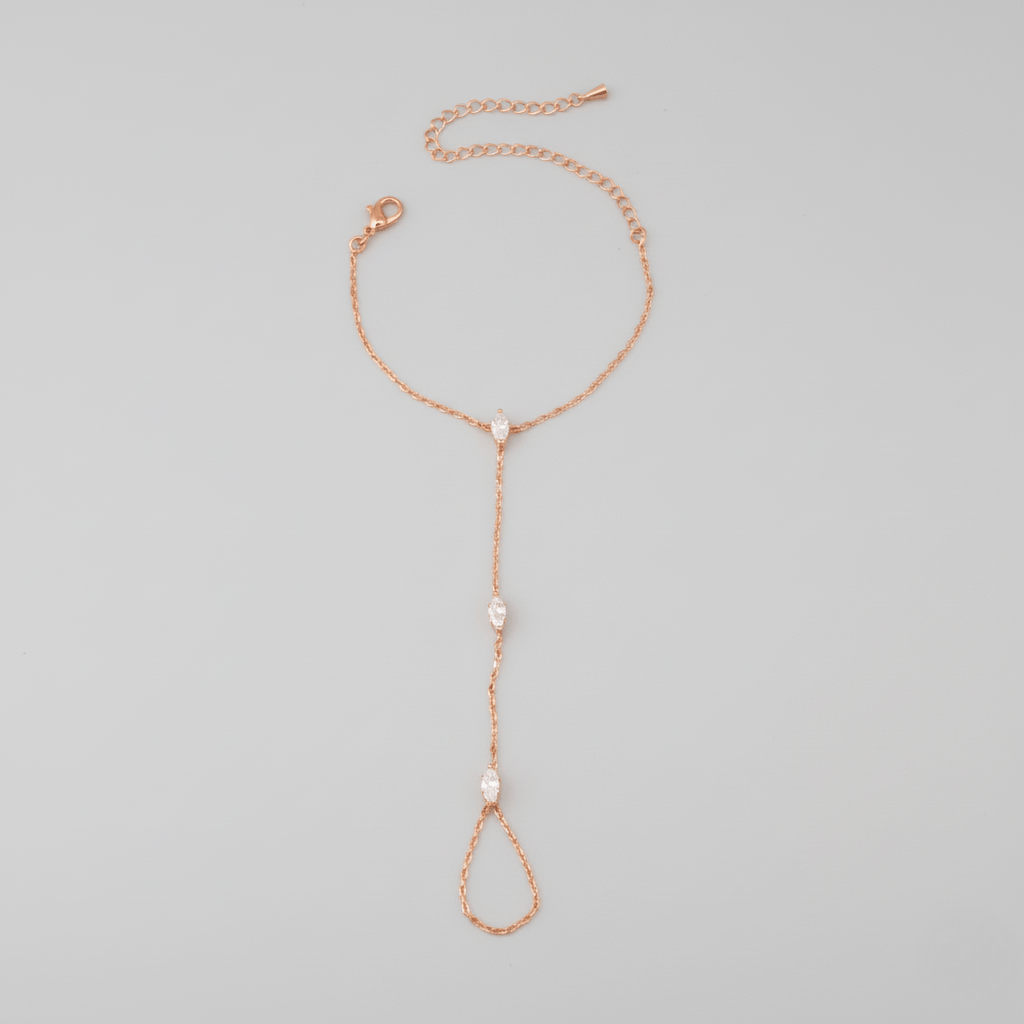 BowLift | PalmGrace – Adjustable Finger Ring Palm Bracelet with Radiant Crystals