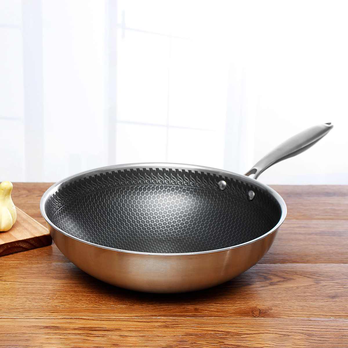 Skanto | PanPro 30cm Stainless Steel Non-Stick Frying Pan