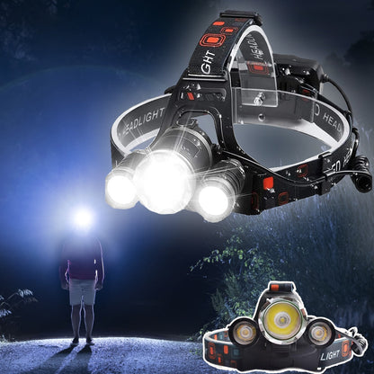 Professional LED Headlamp (5000 Lumen) - Multifunctional and Rechargeable | Karnz