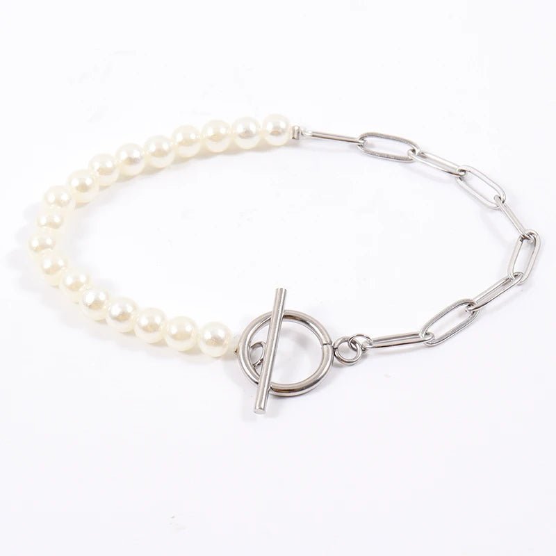 Karnz | Paperclip Necklace, Pearl, Mixed Bracelet and Necklace