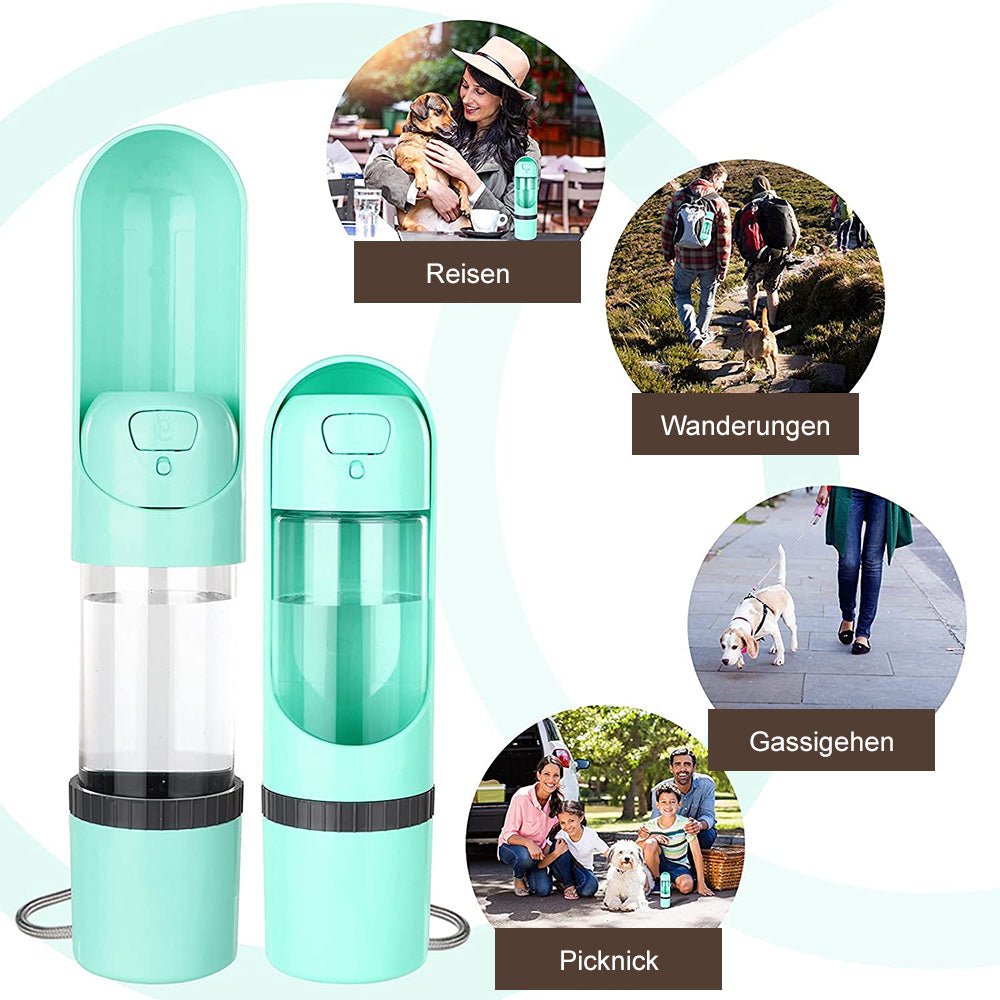 Skanto | Pawbuddy 2-in-1 Dog Travel Bowl – Portable Water Bottle & Food Bowl – BPA-Free, Leak-Proof, Ideal for Walks & Travel