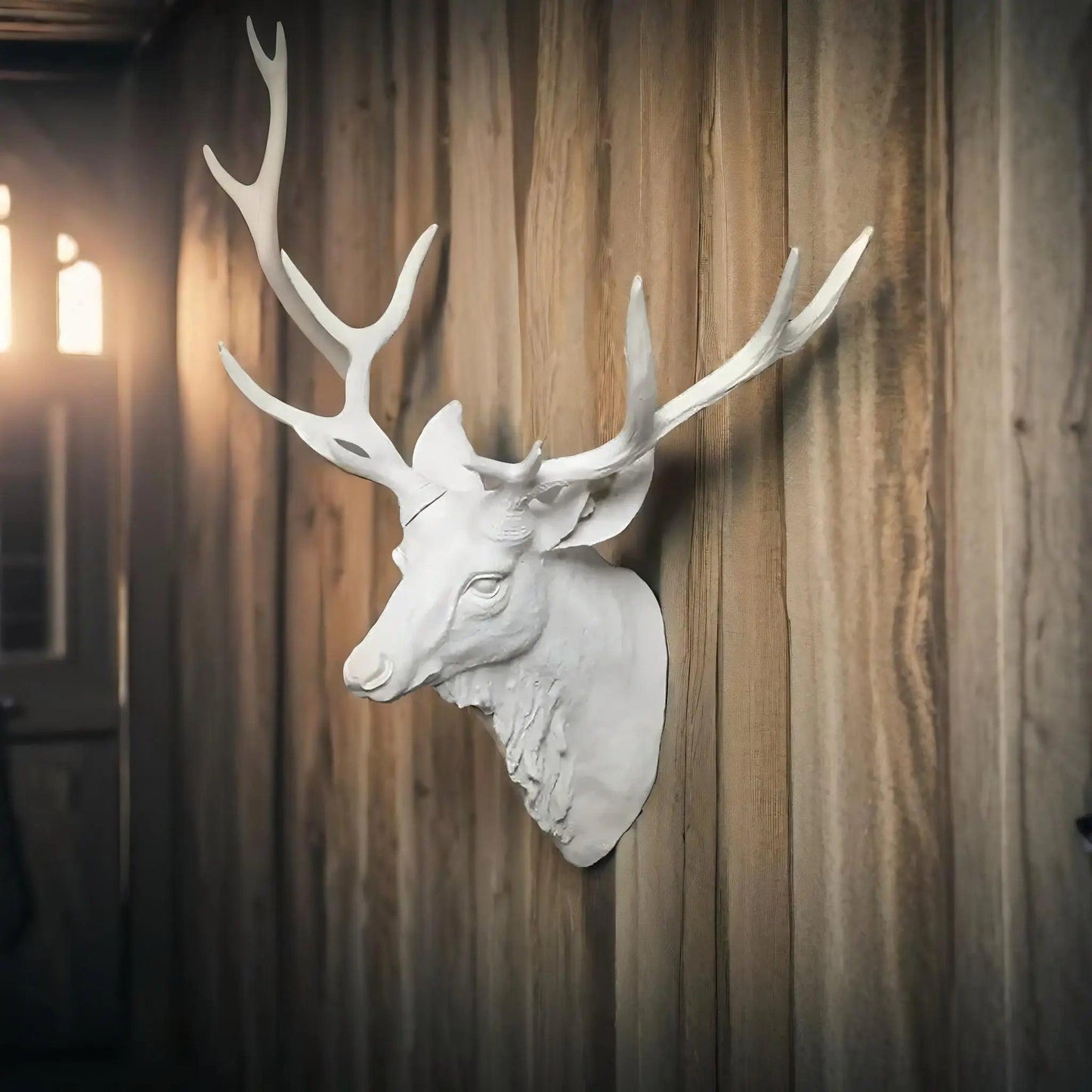 BowLift | MysticHorn™ | Majestic Deer Head Wall Decor | Rustic Antler Design for Cabin & Lodge Home Decor
