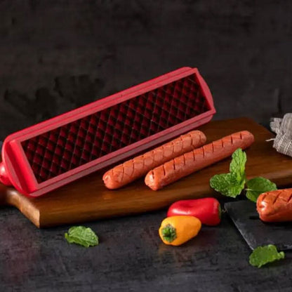 Skanto | Hot Dog Slicer – Criss-Cross Spalter for Even Cooking