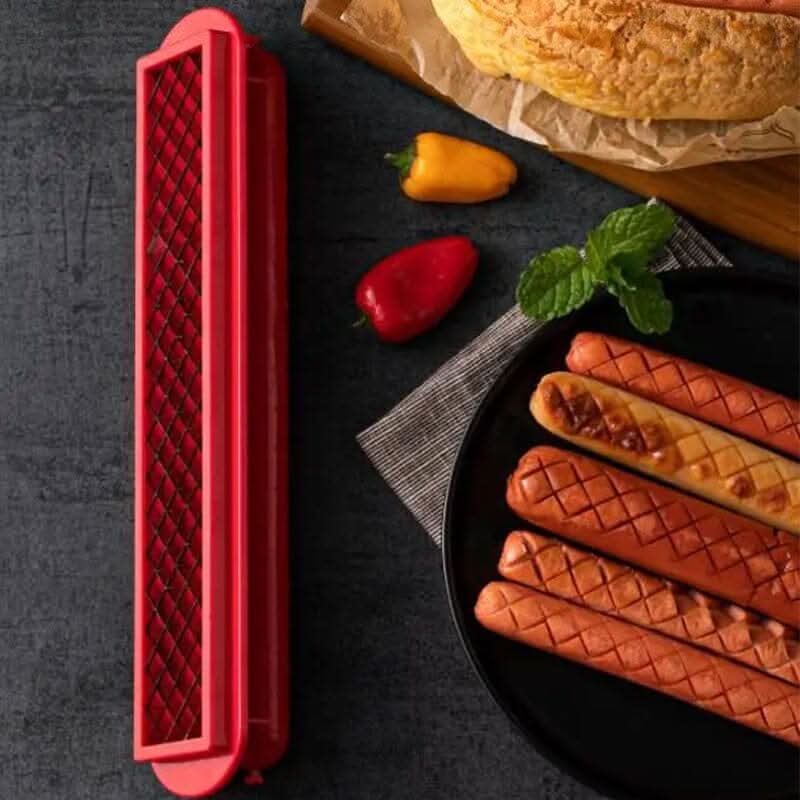 Skanto | Hot Dog Slicer – Criss-Cross Spalter for Even Cooking