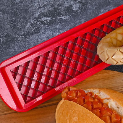 Skanto | Hot Dog Slicer – Criss-Cross Spalter for Even Cooking