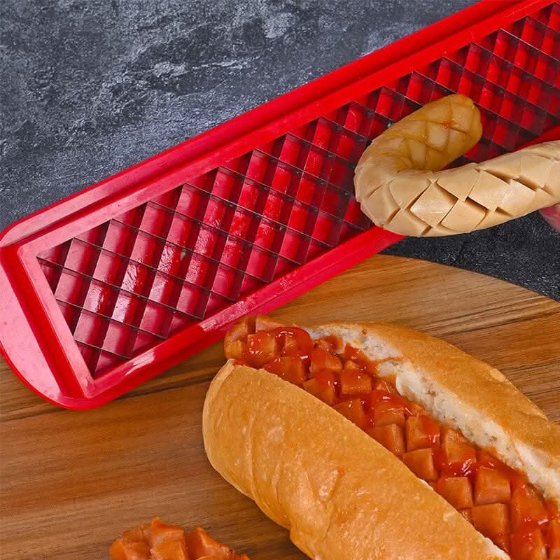 Skanto | Hot Dog Slicer – Criss-Cross Spalter for Even Cooking