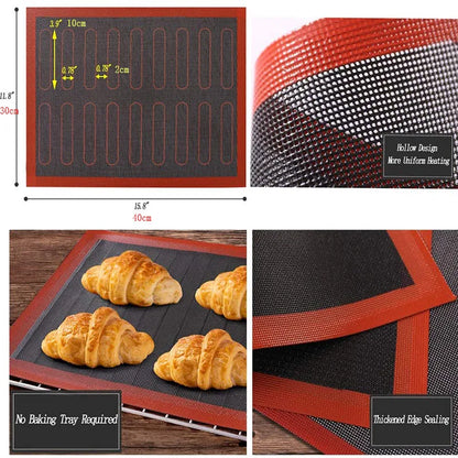 Perforated Silicone Baking Mat Non-Stick Oven Sheet Liner Baking Tools | Bowlift