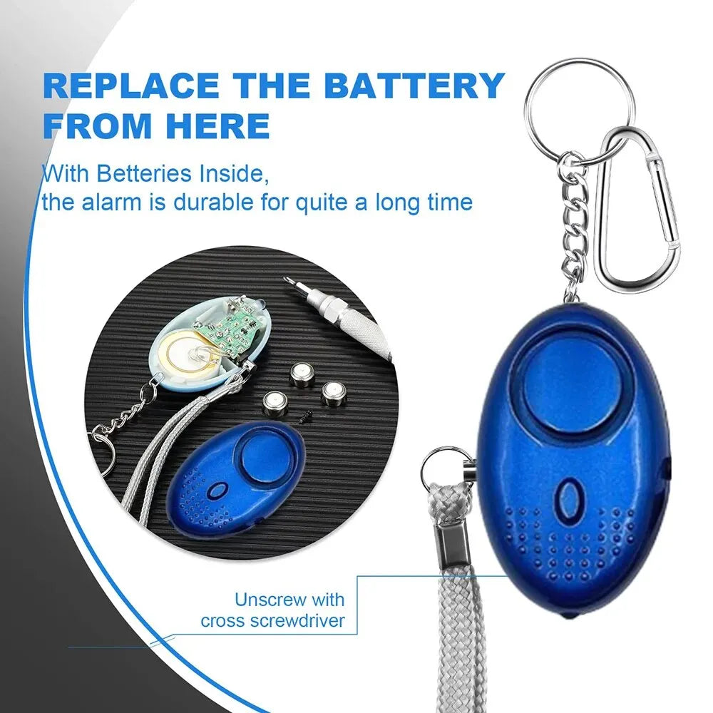 Skanto | Personal Safety Alarm with LED Light (130 dB) - SafeSound