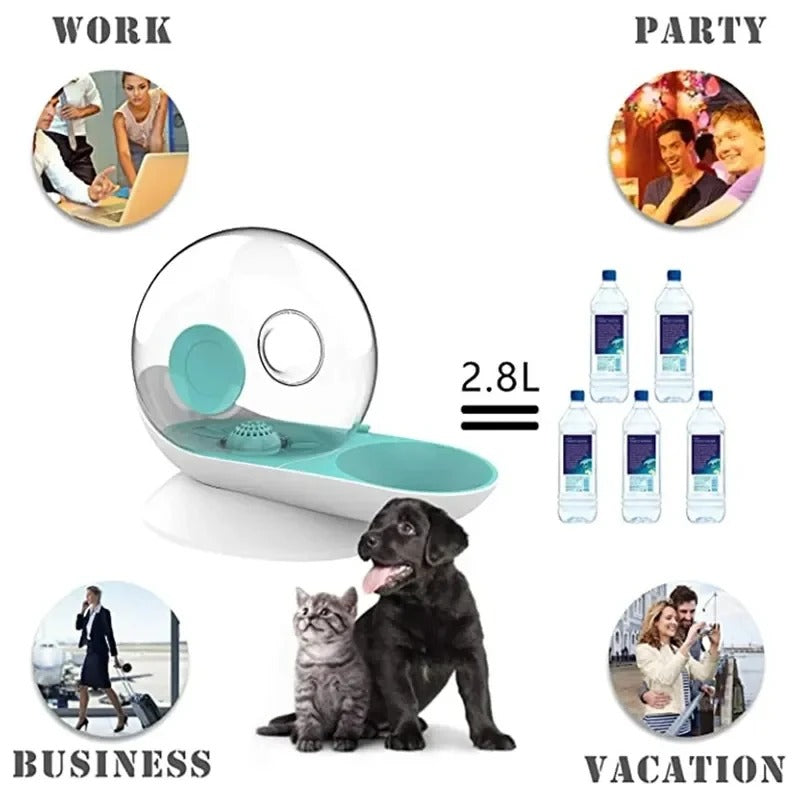BowLift | Pet Water Fountain Silent Plastic Bowl Dispenser