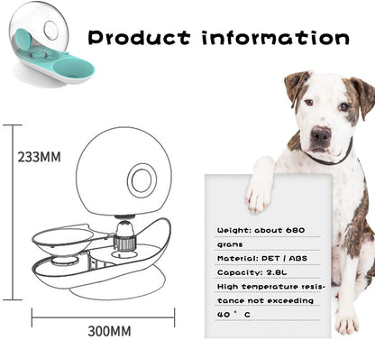 BowLift | Pet Water Fountain Silent Plastic Bowl Dispenser