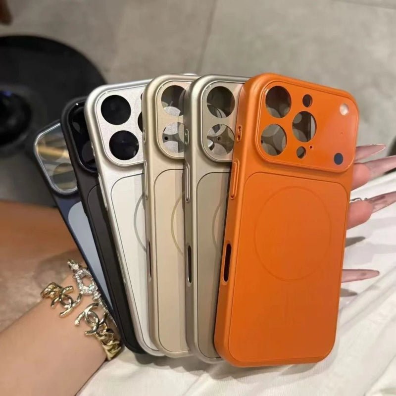 Skanto | PHANTOMSHELL – Slim Frosted Glass MagSafe Case for iPhone