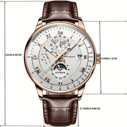 Skanto | Mechanical Men's Luxury Watch with Moon Phase