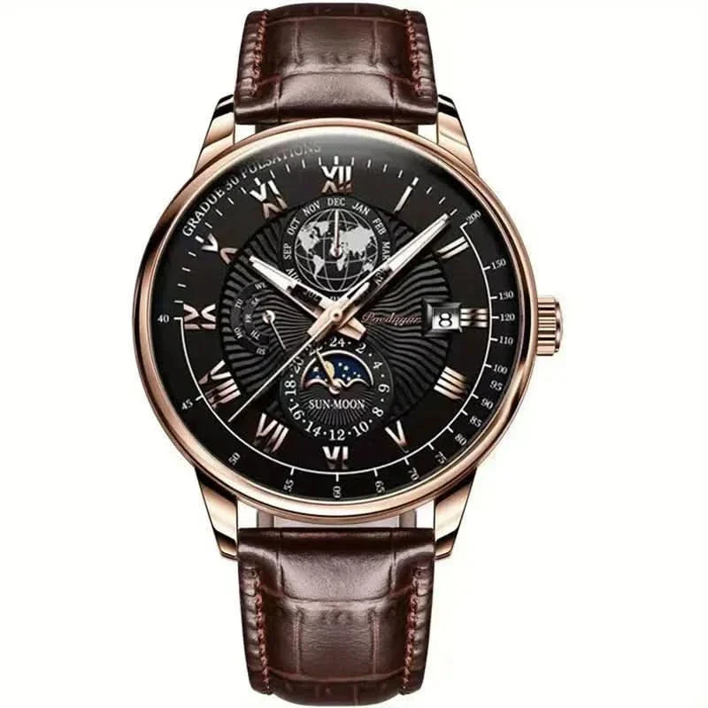 Skanto | Mechanical Men's Luxury Watch with Moon Phase