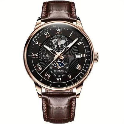 Skanto | Mechanical Men's Luxury Watch with Moon Phase