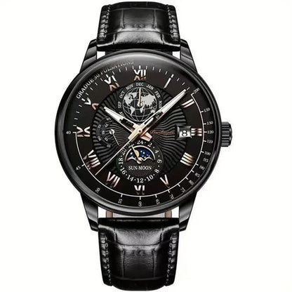 Skanto | Mechanical Men's Luxury Watch with Moon Phase