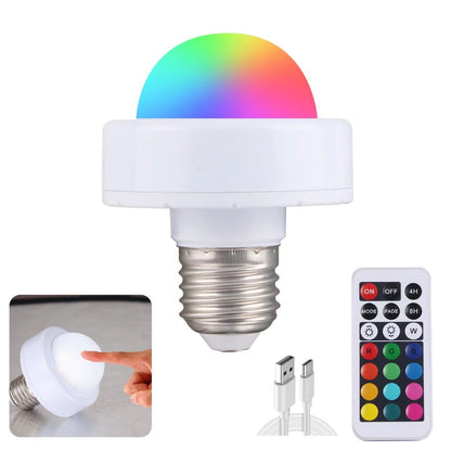 Brehn | RoyaleGlow Rechargeable LED Light Bulb - Remote Control, Touch-Controlled, Multicolor