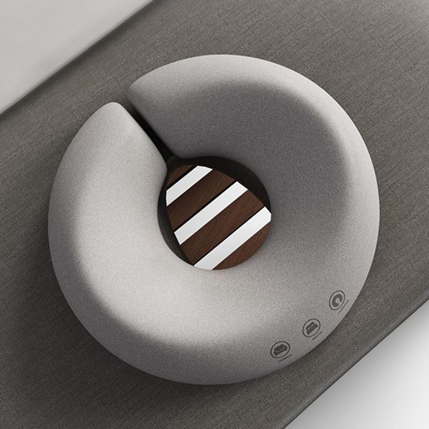 Ergonomic headrest cushion for massage table