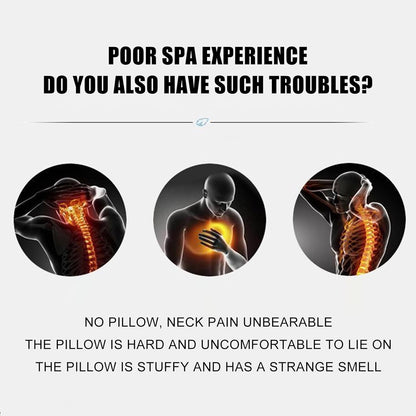 Ergonomic headrest cushion for massage table