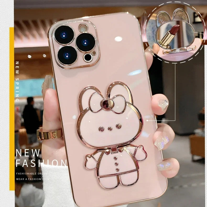 Skanto | 3D Rabbit Korean Style Mirror iPhone Case