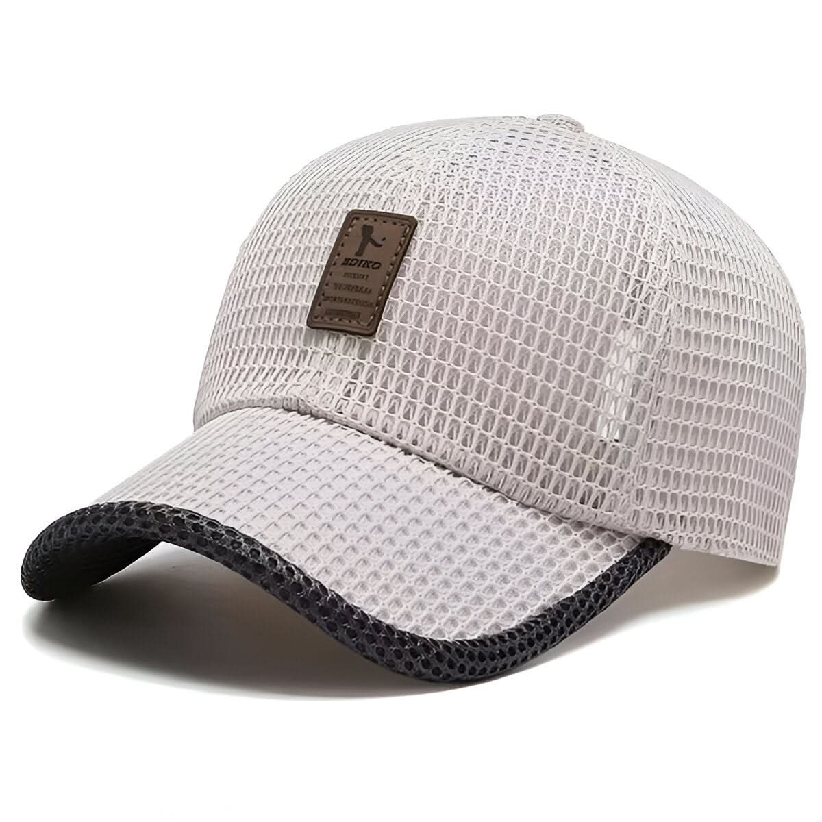 Breathable mesh sports cap, adjustable, quick-drying