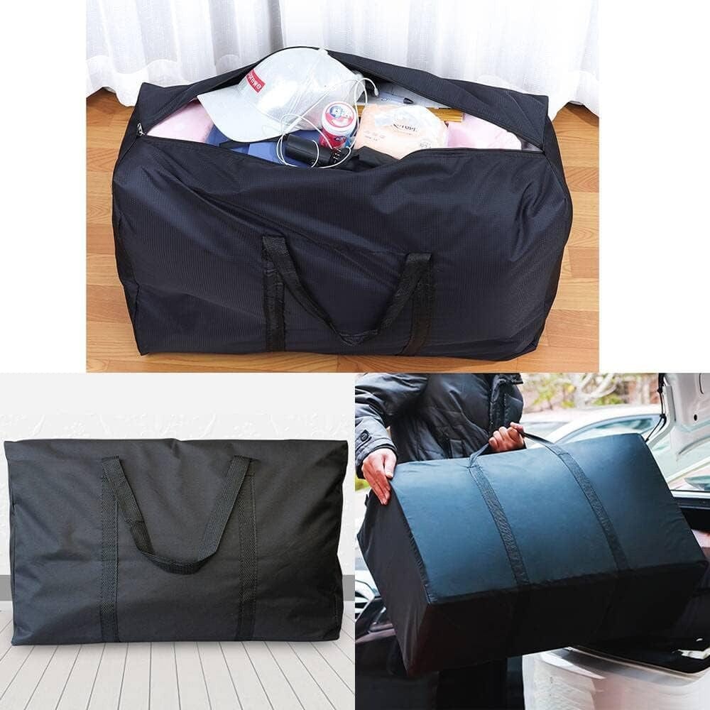 2 Pieces Large Capacity Storage Bags with Strong Zippers & Carrying Handles, for Clothes, Moving Supplies, Space-Saving Storage Organizers, Suitable for Moving, Travel, Packing
