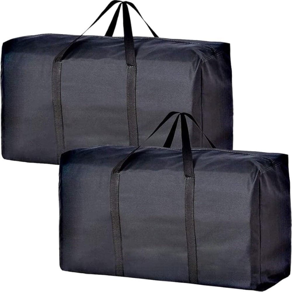 2 Pieces Large Capacity Storage Bags with Strong Zippers & Carrying Handles, for Clothes, Moving Supplies, Space-Saving Storage Organizers, Suitable for Moving, Travel, Packing