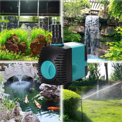 3-60W Ultra-Quiet Submersible Water Pump Fountain Fish Pond Aquarium Water Pump Filter Fish Tank Fountain Pump 220V-240V/110V | Skanto