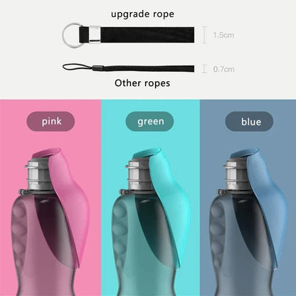 800ml Portable Dog Water Bottle For Small Medium Large Dogs Outdoor Travel Drinking Bowl Puppy Cat Feeding Supplies Pet Labrador Accessories | Skanto