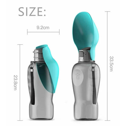800ml Portable Dog Water Bottle For Small Medium Large Dogs Outdoor Travel Drinking Bowl Puppy Cat Feeding Supplies Pet Labrador Accessories | Skanto