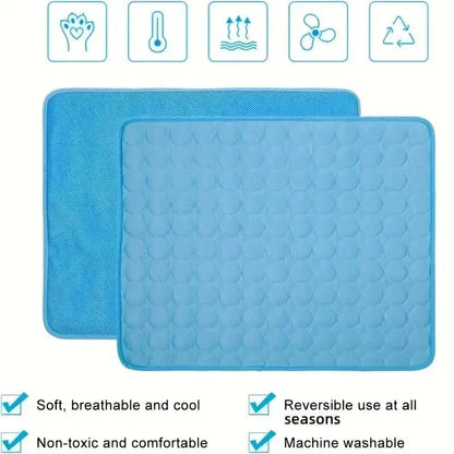 Dogs Self Cooling Mat Pet Cat Cooling Mat And Sleeping Pad For Pets Summer Cooling Pads Blanket Washable Ice Silk Breathable Mat | Brehn