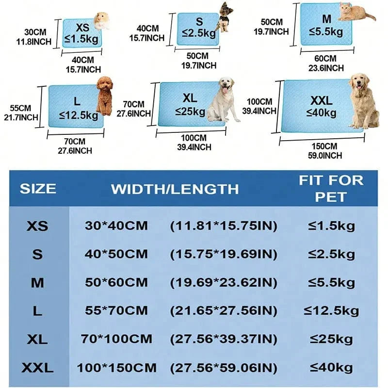 Dogs Self Cooling Mat Pet Cat Cooling Mat And Sleeping Pad For Pets Summer Cooling Pads Blanket Washable Ice Silk Breathable Mat | Brehn