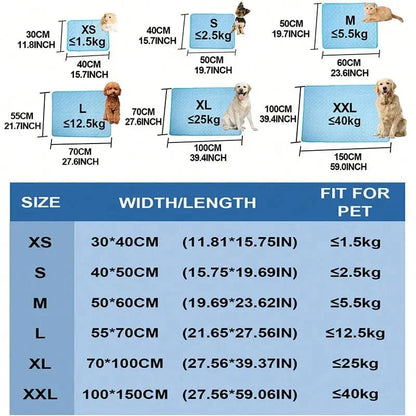 Dogs Self Cooling Mat Pet Cat Cooling Mat And Sleeping Pad For Pets Summer Cooling Pads Blanket Washable Ice Silk Breathable Mat | Brehn