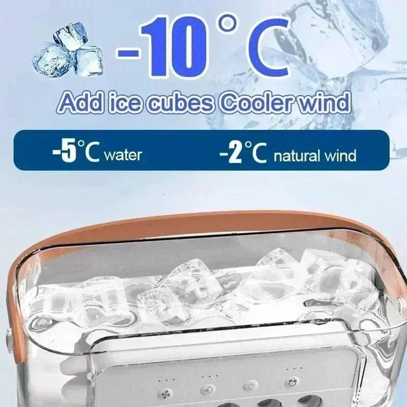 New 3-in-1 Fan Air Conditioner Household Mini Air Cooler LED Night Light Portable Humidifier Air Control Fan Office Home Fan | Karnz