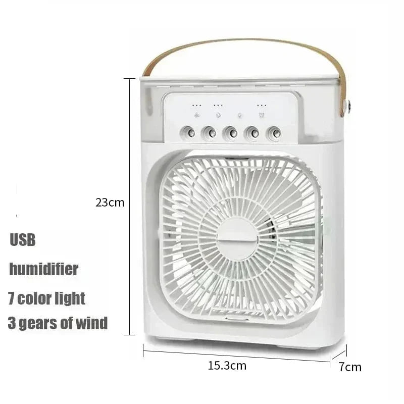 New 3-in-1 Fan Air Conditioner Household Mini Air Cooler LED Night Light Portable Humidifier Air Control Fan Office Home Fan | Karnz