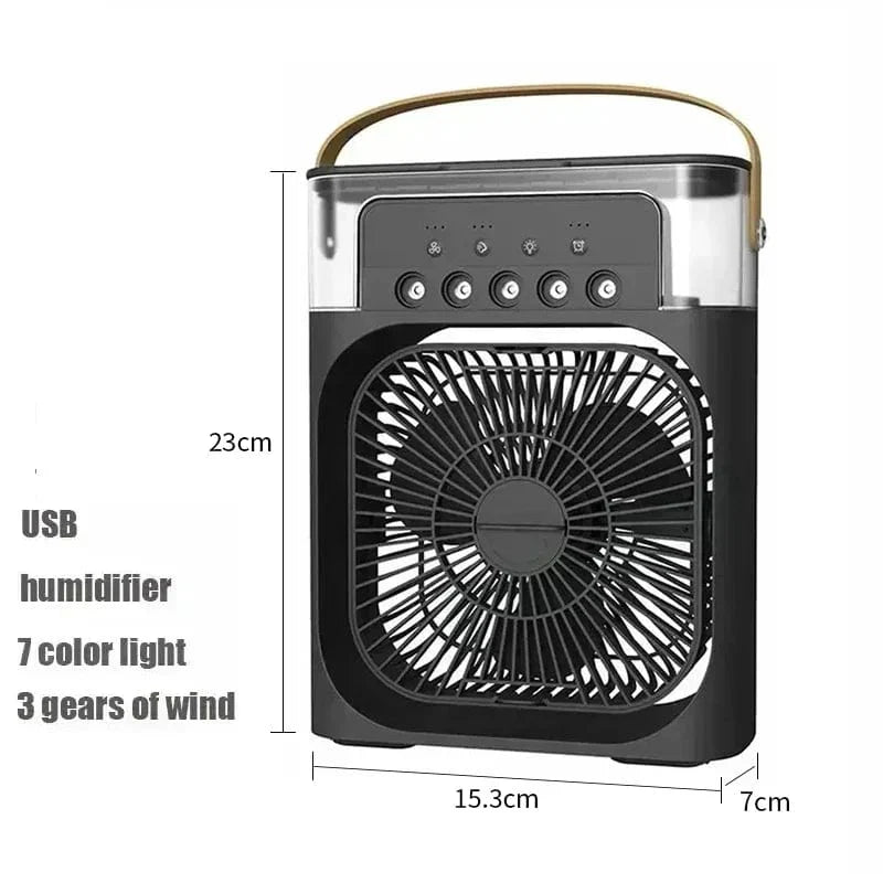 New 3-in-1 Fan Air Conditioner Household Mini Air Cooler LED Night Light Portable Humidifier Air Control Fan Office Home Fan | Karnz