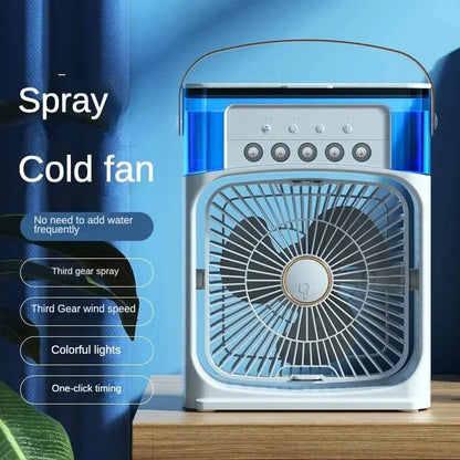 Portable Humidifier Fan Air Conditioner Household Small Air Cooler Hydro Cooling Portable Air Conditioning for the Office 3-Speed Fan | Karnz