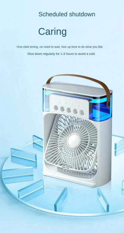 Portable Humidifier Fan Air Conditioner Household Small Air Cooler Hydro Cooling Portable Air Conditioning for the Office 3-Speed Fan | Karnz