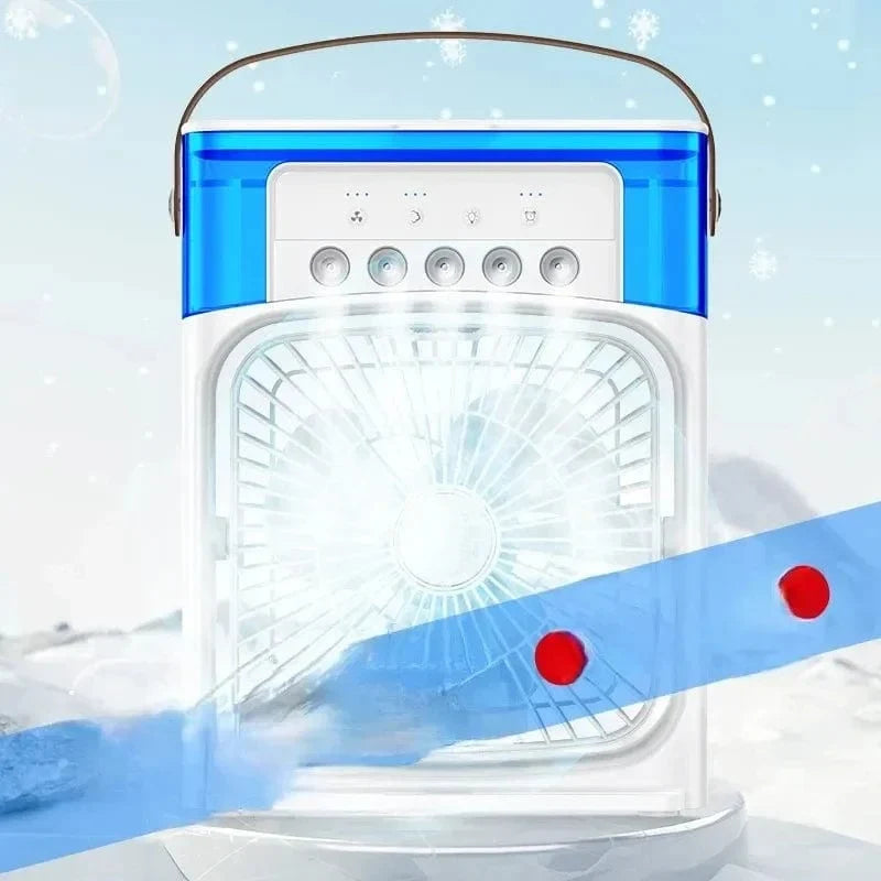 Portable Humidifier Fan Air Conditioner Household Small Air Cooler Hydro Cooling Portable Air Conditioning for the Office 3-Speed Fan | Karnz