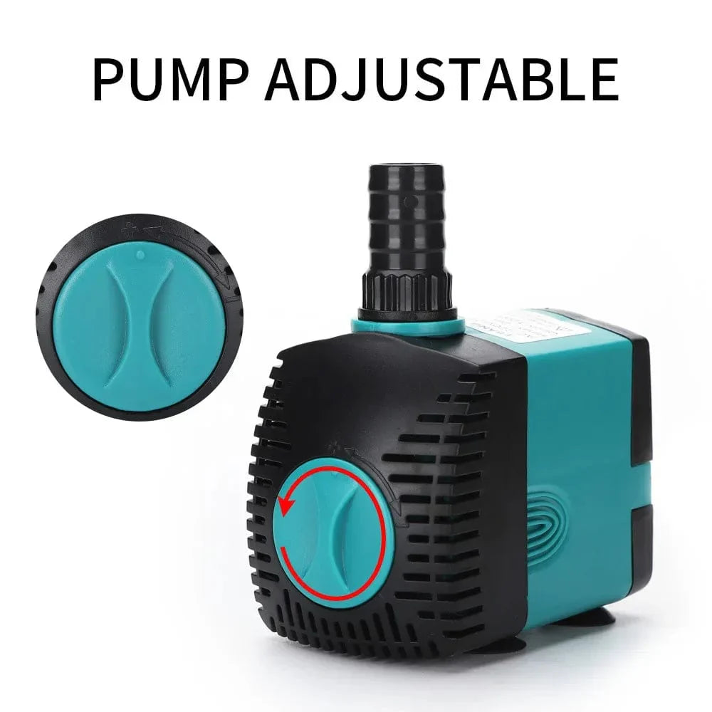Ultra-Quiet 3-60W Submersible Water Fountain Pump Filter Fish Pond Aquarium Water Pump Tank Fountain EU US 220V-240V | Brehn